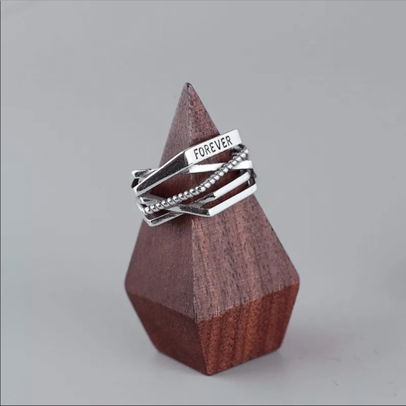 925 sterling silver vintage unisex ring - Picture 3 of 5